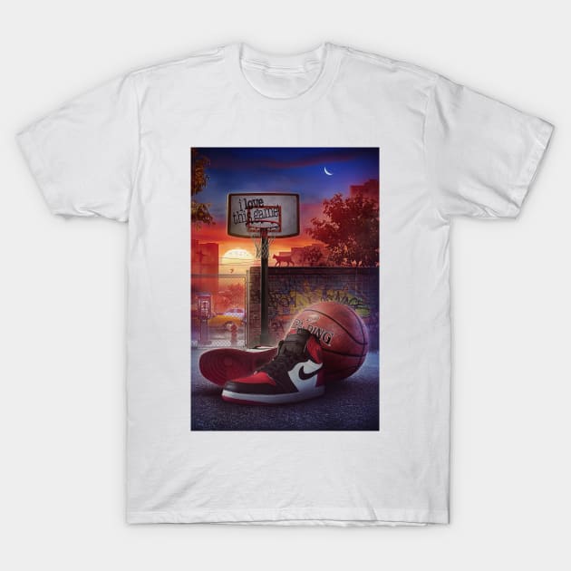 Basketball T-Shirt by Rachid Lotf